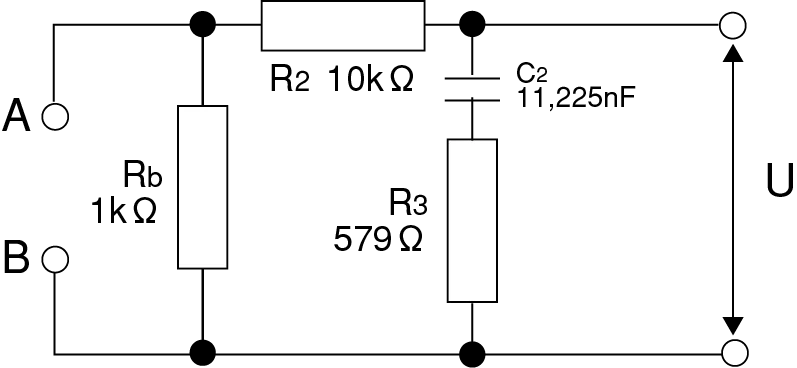 Messstromkreis-Netzwerk (NetzwerkE Gesetz zur Sicherheit von elektrischen Geräten und Materialen mehrere Frequenzen)