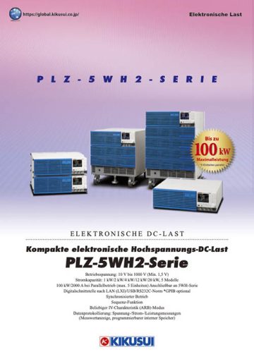 Elektronische Hochspannungs-Gleichstrom-Lastgeräte mit großer Kapazität PLZ-5WH2 Serie