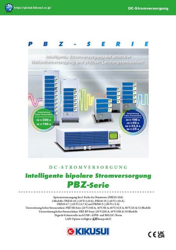 Intelligente bipolare Stromversorgung - PBZ-Serie